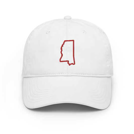 Bestseller! Mississippi Flag Champion Dad Hat (Red)